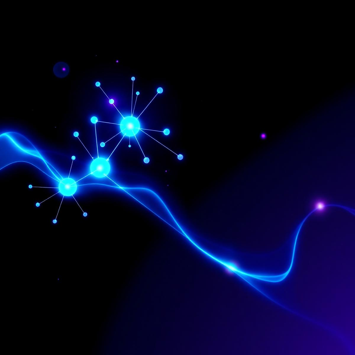 Rede neural e conexões digitais representando inteligência artificial e automação
